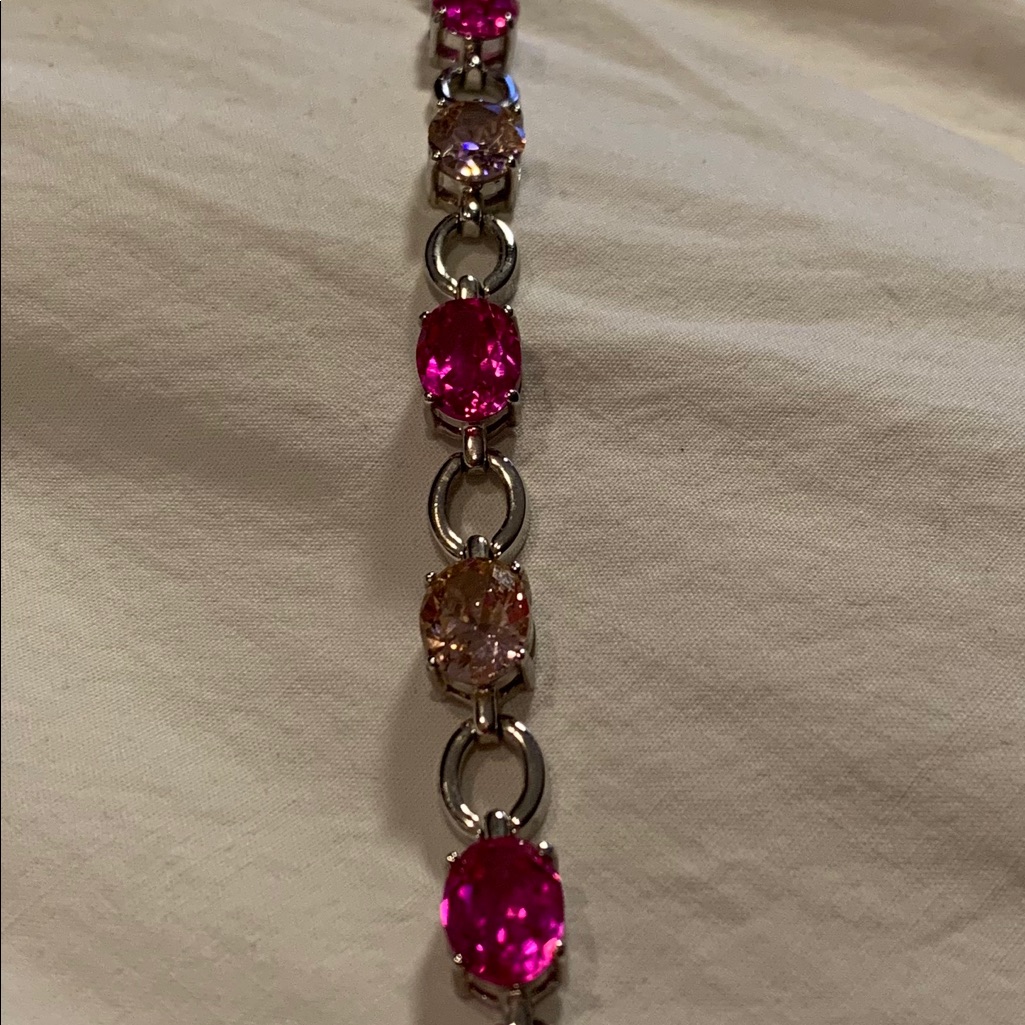 Sterling Silver Created Topaz Created Tourmaline Sterling Silver Created Topaz Created Tourmaline